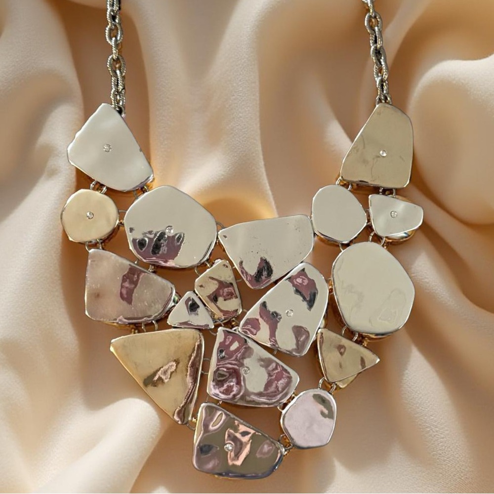 Lydell NYC Two Toned Statement Necklace - Picture 2 of 4